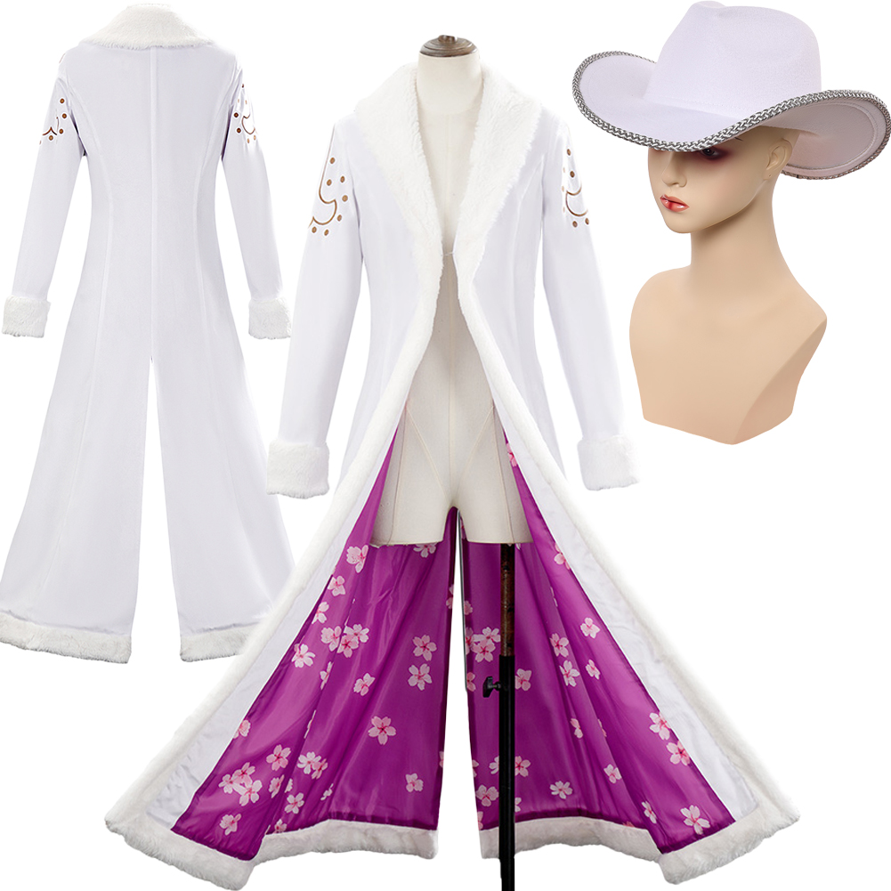 Anime Cosplay Robin - Nico Robin Cosplay White Costume Coat