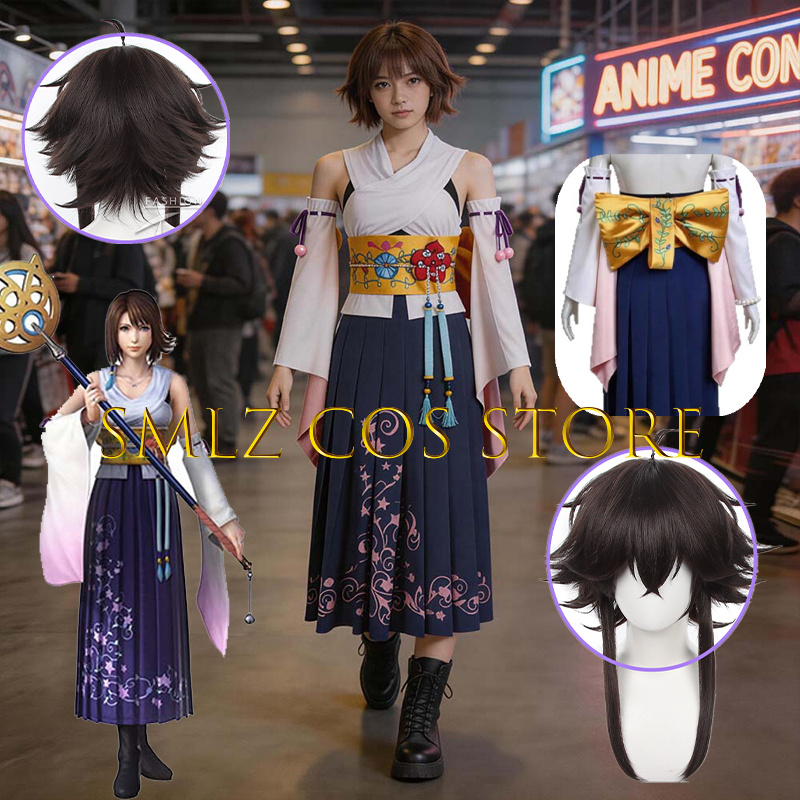 Anime Cosplay Wig - Smlz FFX Yuna Cosplay Anime FF10