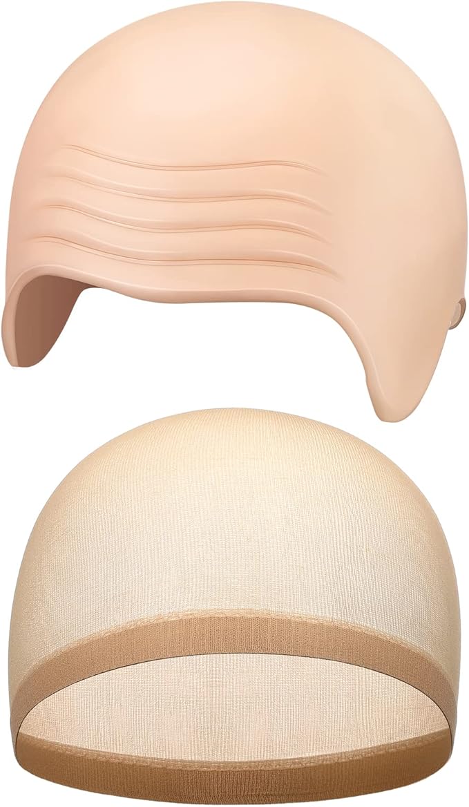 Anime Cosplay Makeup - 2 Pieces Latex Bald Cap with
