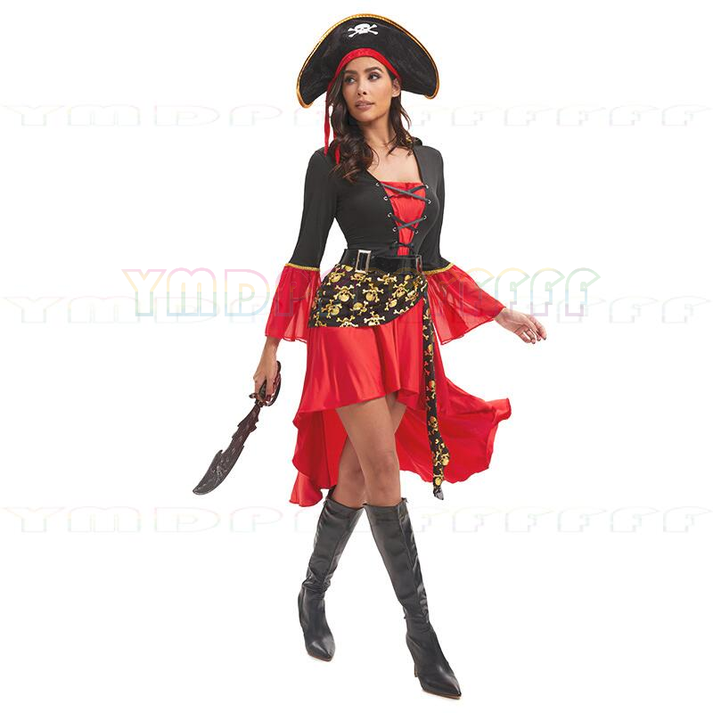 Anime Cosplay Makeup - Anime Halloween female pirates cosplay stage