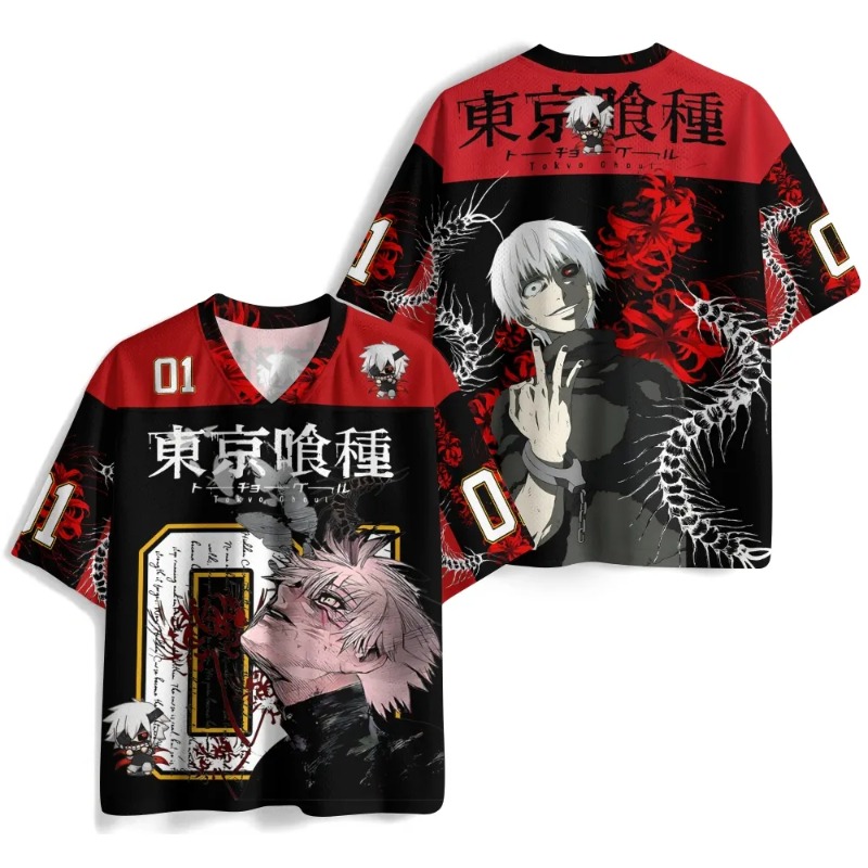 Anime Cosplay Tokyo Ghoul - Tokyo Ghoul Kaneki Ken Anime Jersey