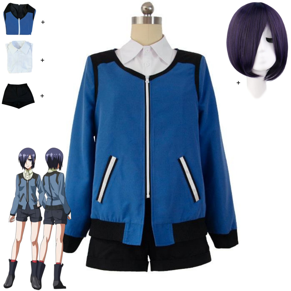 Anime Tokyo Ghoul Touka Kirish - Anime Cosplay Tokyo Ghoul ulasan dan harga