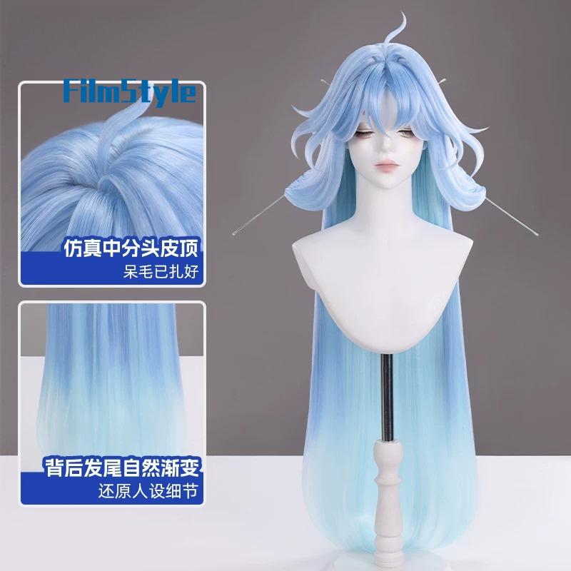 Game Wuthering Waves Qingxiao  - Anime Cosplay Wig ulasan dan harga