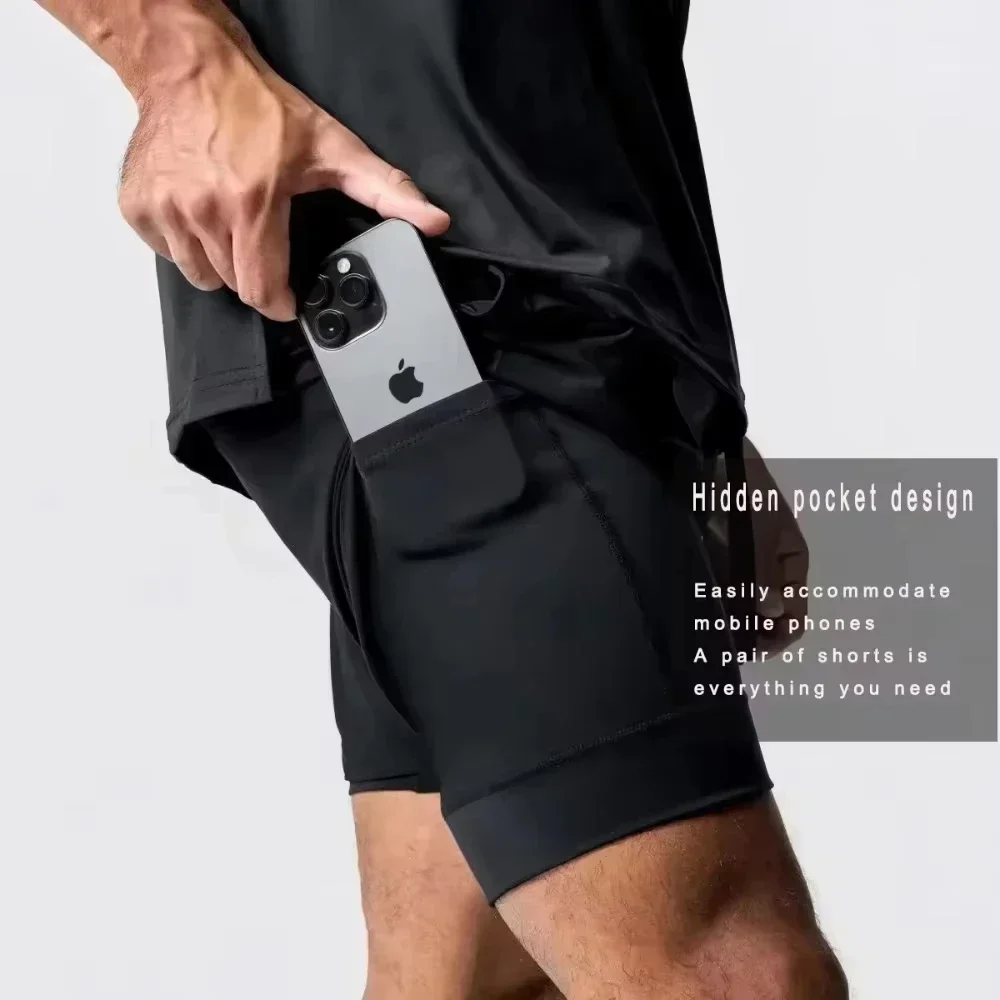 Akaza Men's 2-in-1 Shorts cott - Quick Anime Cosplay ulasan dan harga