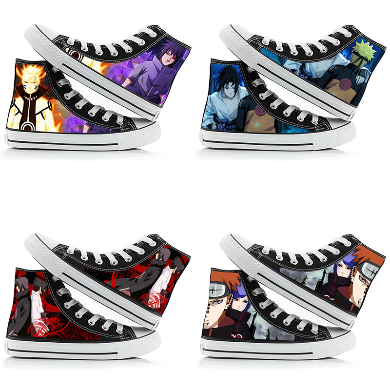 Naruto Uzumaki High-Top Canvas - Anime Cosplay Girl Ideas ulasan dan harga