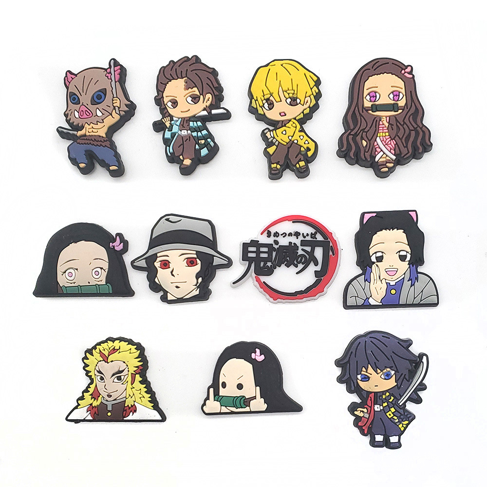 11pcs Set Demon Slayer Cartoon - Anime Cosplay Diy ulasan dan harga