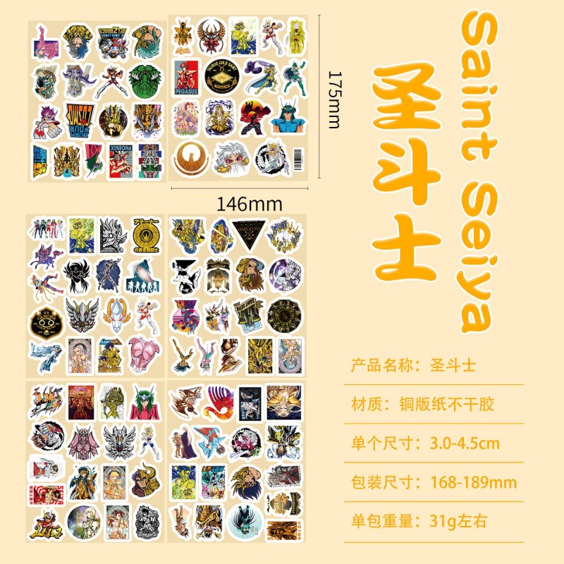 101Pcs Saint Seiya Anime Stick - Anime Cosplay Diy ulasan dan harga