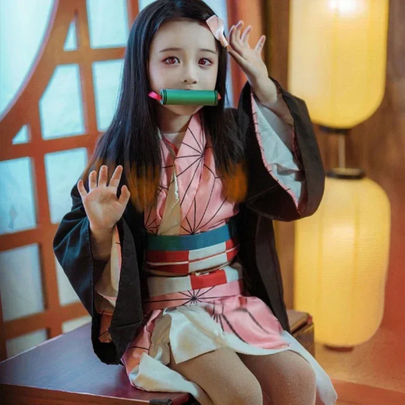 Anime Kamado Nezuko Cosplay Co - Demon Slayer Haori ulasan dan harga