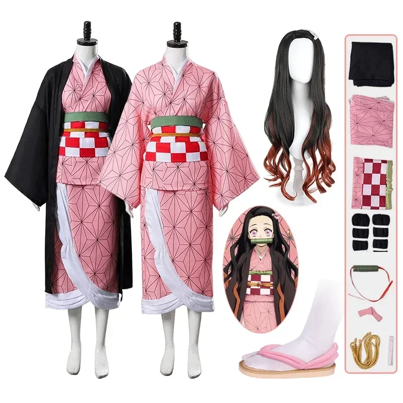 Anime Kamado Nezuko Cosplay Co - Demon Slayer Haori ulasan dan harga