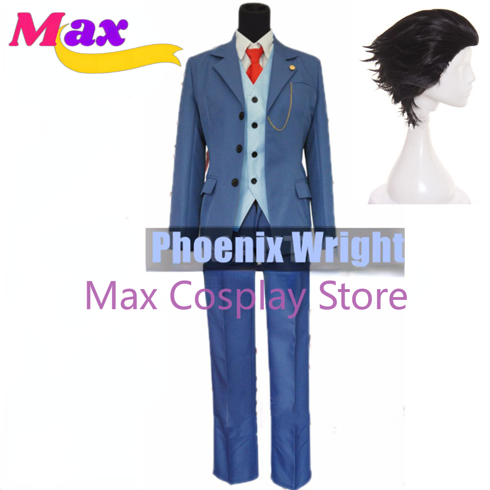 Max Phoenix Wright Cosplay Cos - Anime Cosplay Nz ulasan dan harga