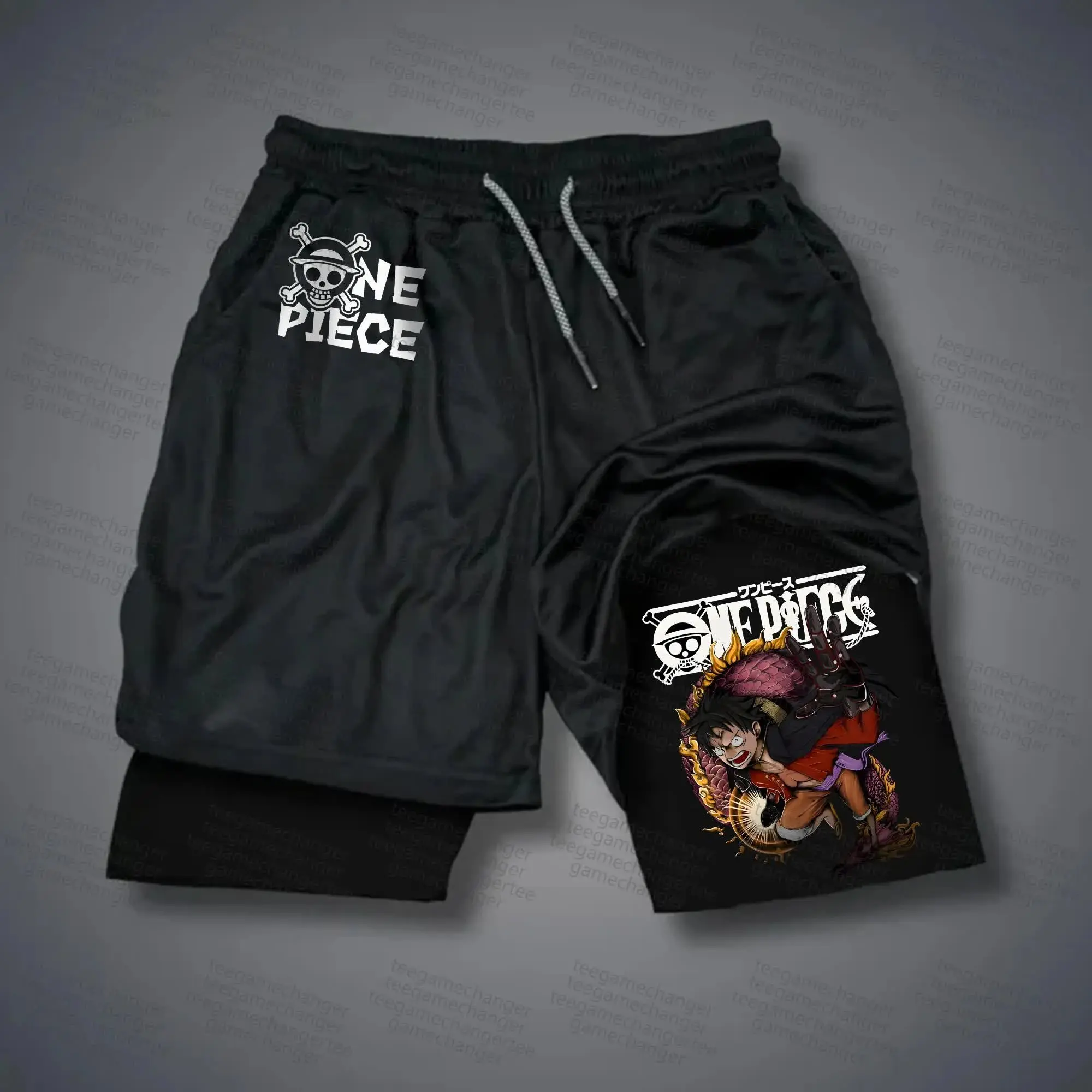 ONE PIECE Anime Printed 2-in-1 - Quick Anime Cosplay ulasan dan harga