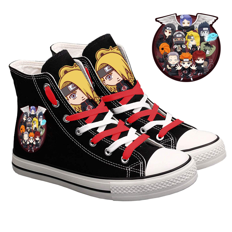 Naruto Uzumaki High-Top Canvas - Anime Cosplay Girl Ideas ulasan dan harga