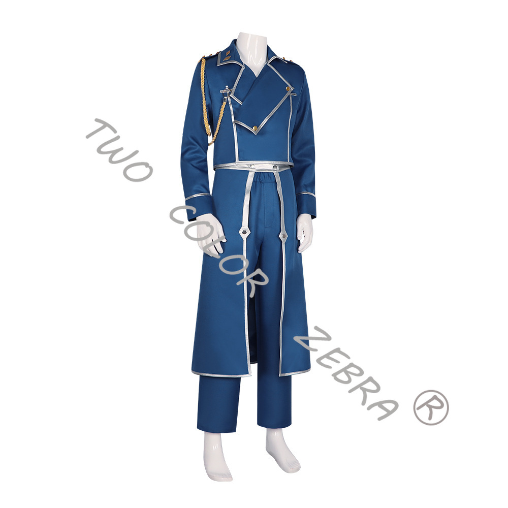 Roy Mustang Blue Military Tren - Fullmetal Alchemist Coat ulasan dan harga