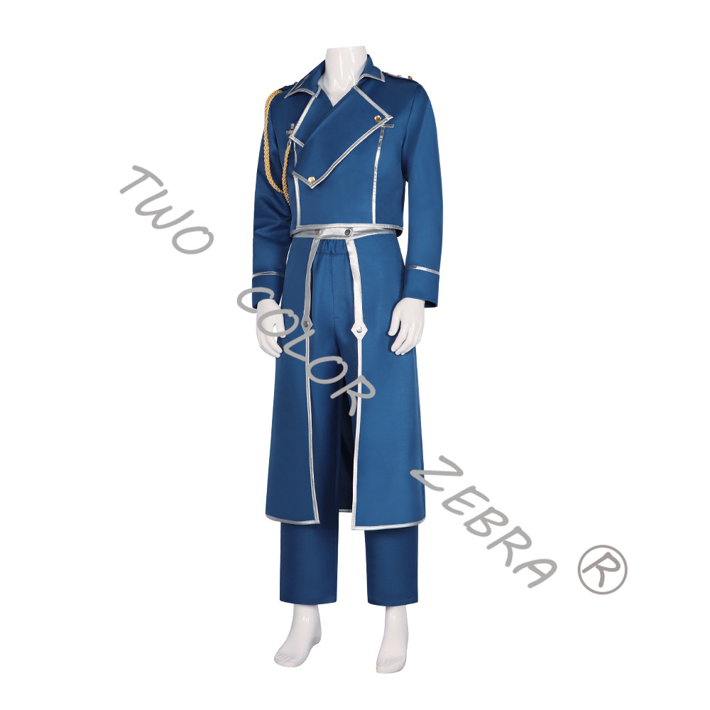 Roy Mustang Blue Military Tren - Fullmetal Alchemist Coat ulasan dan harga