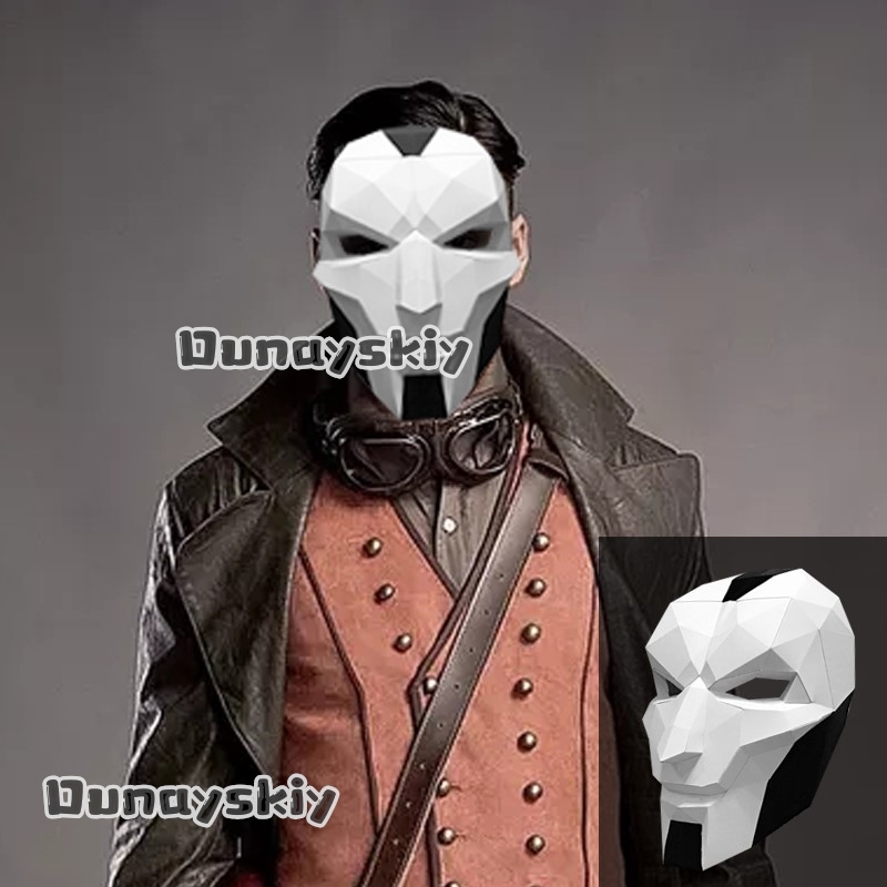 AKhada Jhin Oni Mask DIY Paper - Anime Cosplay Diy ulasan dan harga