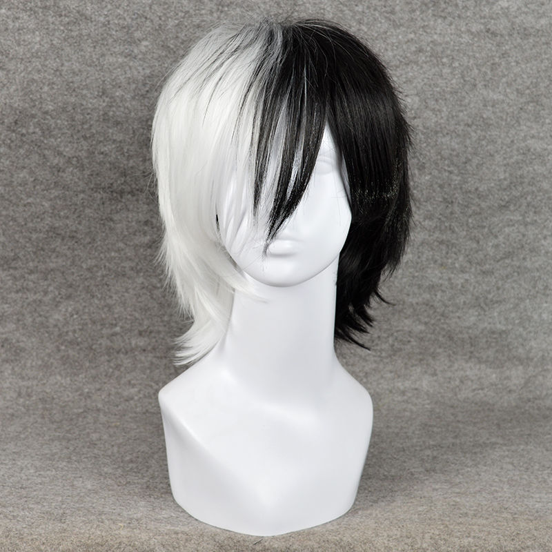 Anime Game Danganronpa Black a - Cosplay Anime White Hair ulasan dan harga