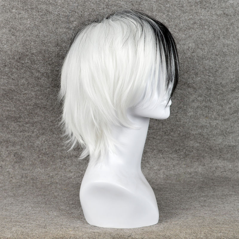 Anime Game Danganronpa Black a - Cosplay Anime White Hair ulasan dan harga