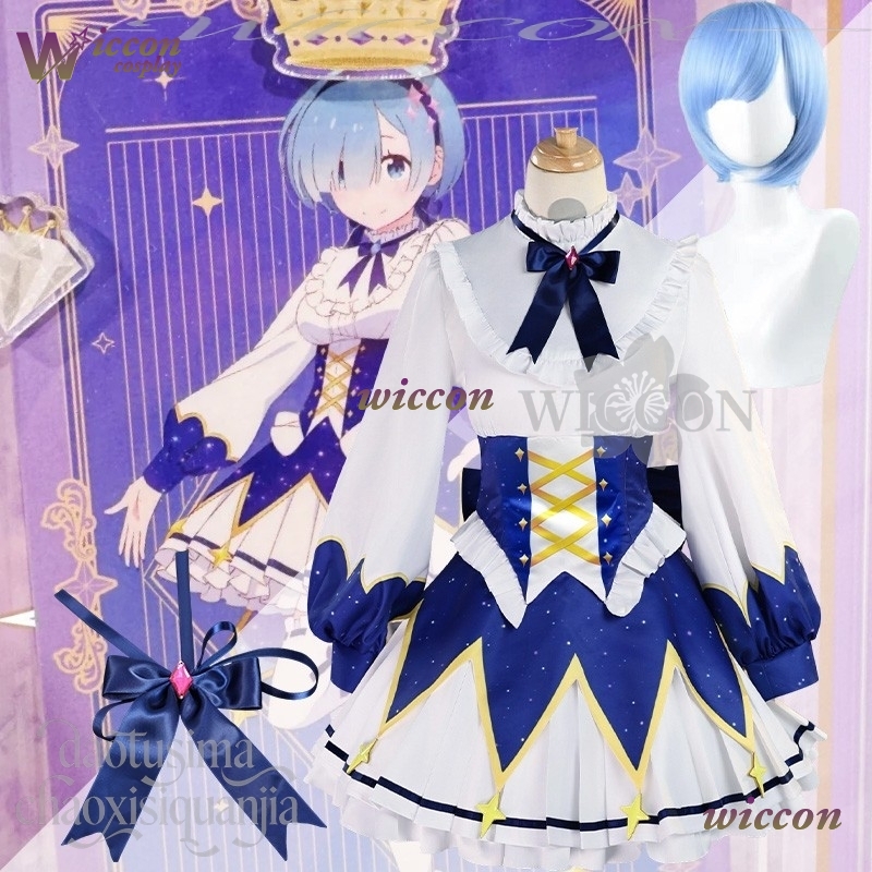 2025 Birthday Dress Anime Re Z - Re Zero Rem Wig ulasan dan harga