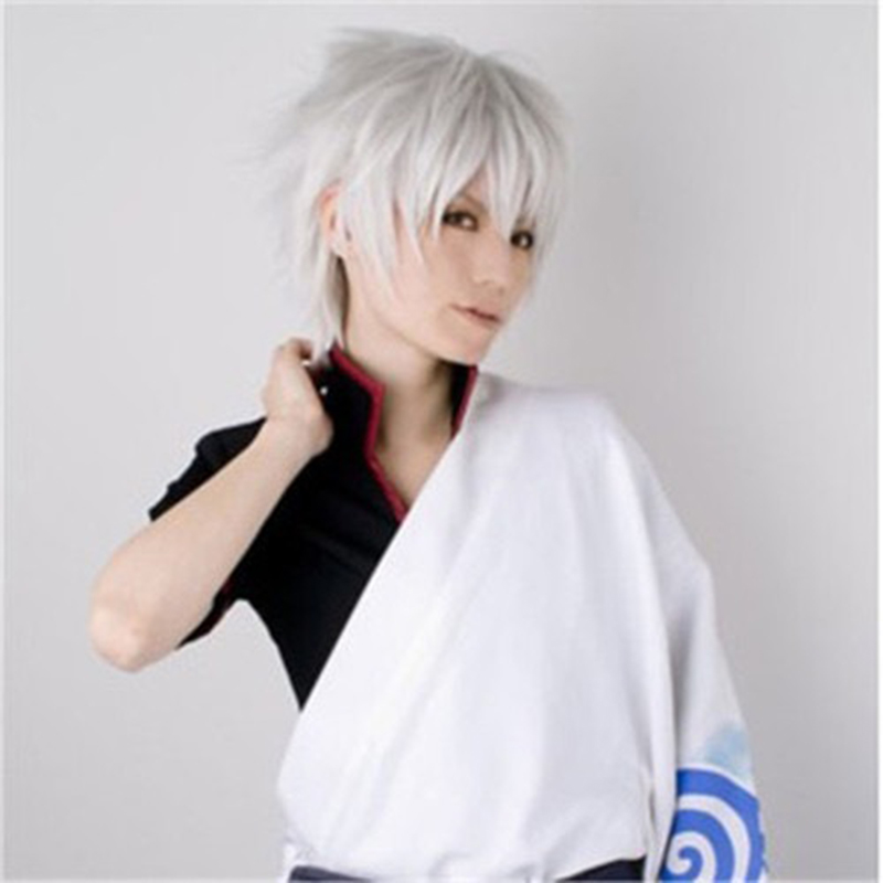 Anime Cosplay Wig White Simula - Cosplay Anime White Hair ulasan dan harga