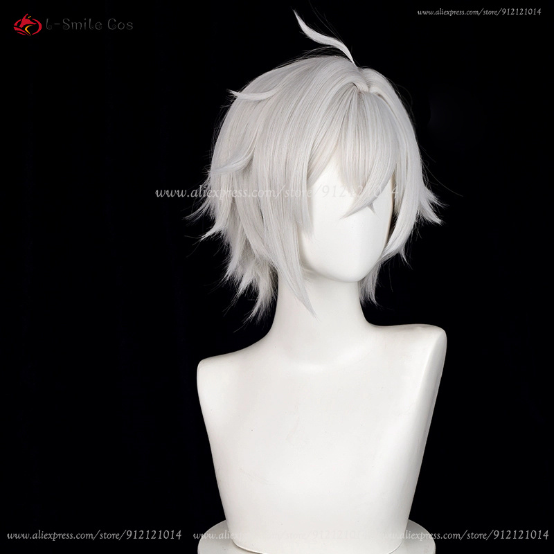 ZZZ Seth Lowell Cosplay Wig 30 - Cosplay Anime White Hair ulasan dan harga