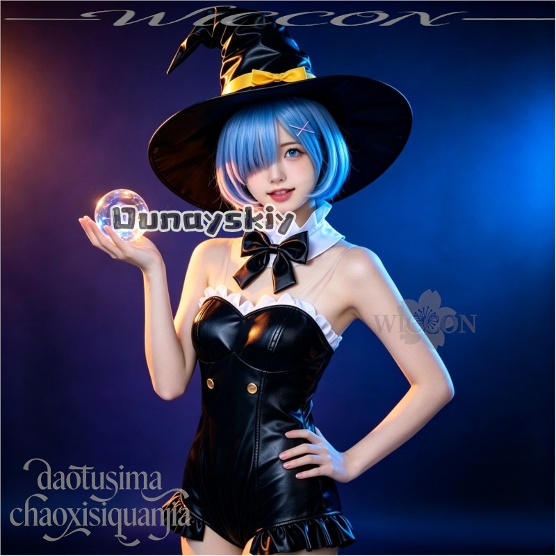 KS*12Anime Re Zero Cosplay Rem - Re Zero Rem Wig ulasan dan harga