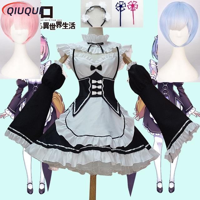 Anime Re:zero Kara Hajimeru Is - Re Zero Rem Wig ulasan dan harga