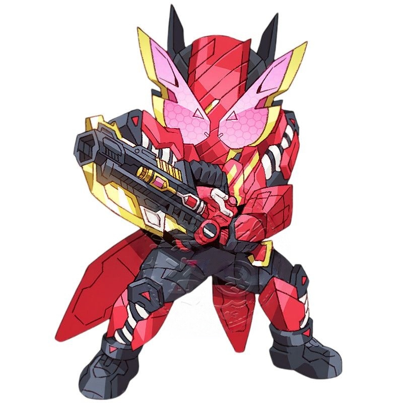 Kamen Rider chibi anime mercha - Anime Cosplay Kamen Rider ulasan dan harga