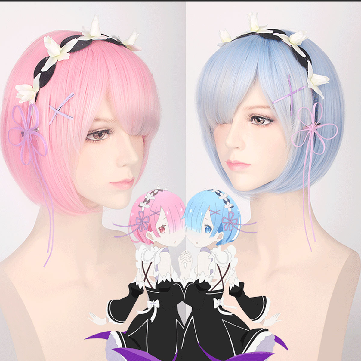 Starting from Scratch in Anoth - Re Zero Rem Wig ulasan dan harga