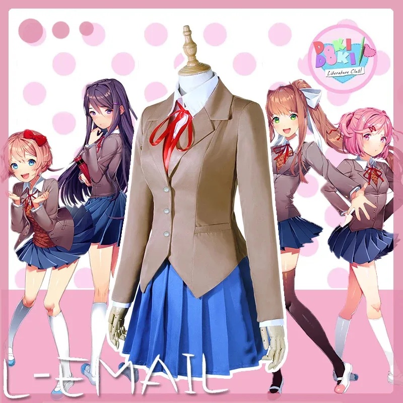 Sayori Yuri Natsuki Monika Cos - Anime Cosplay Youtube Shorts ulasan dan harga