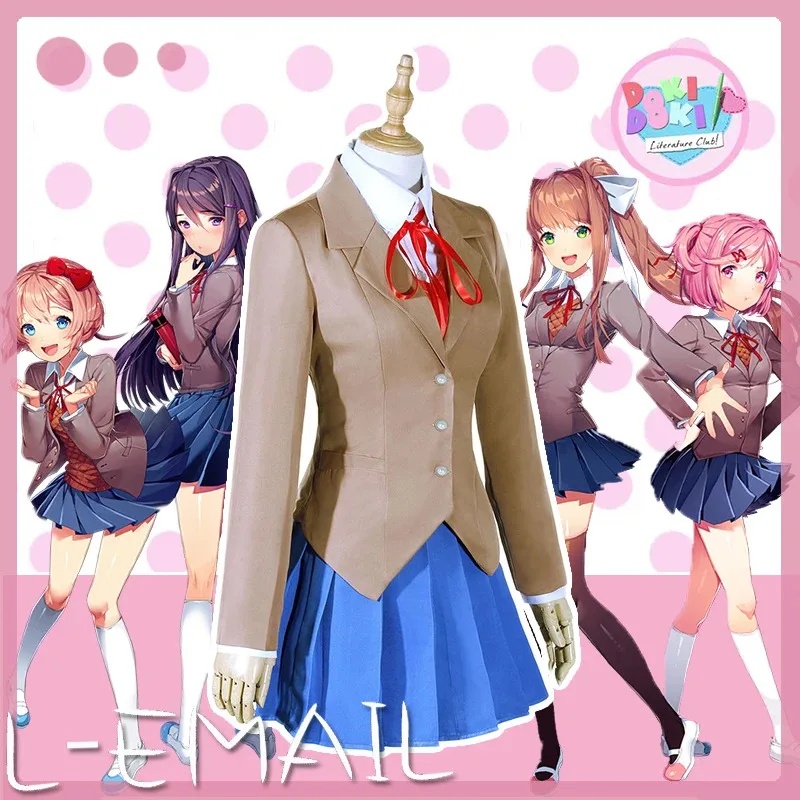 Sayori Yuri Natsuki Monika Cos - Anime Cosplay Youtube Shorts ulasan dan harga