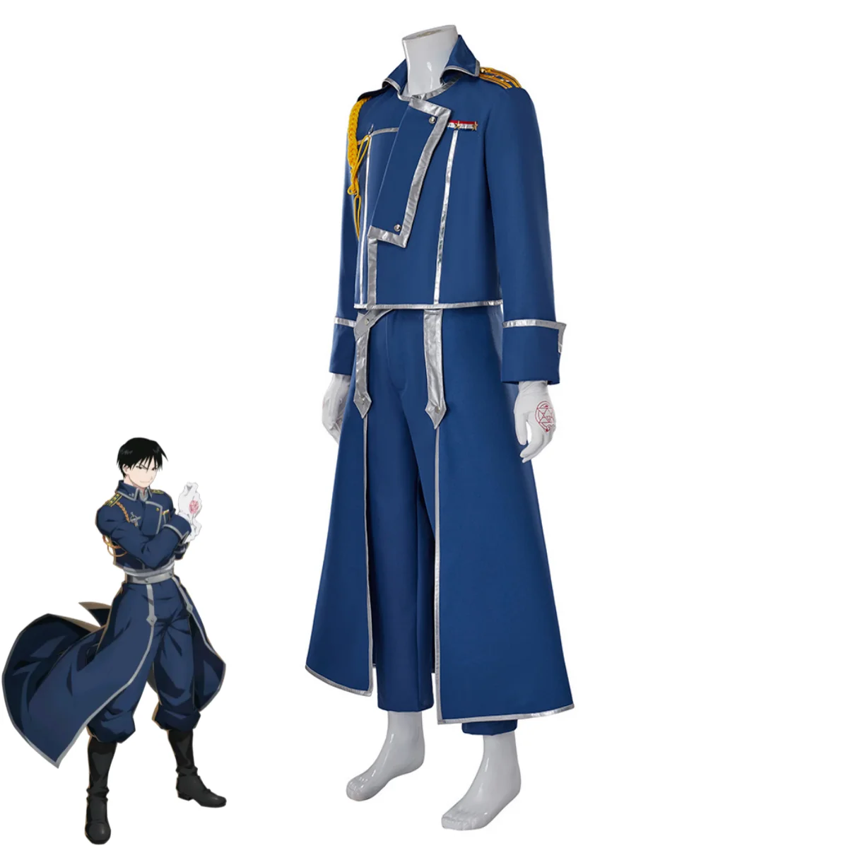 Blue Fight Military Uniform Co - Fullmetal Alchemist Coat ulasan dan harga
