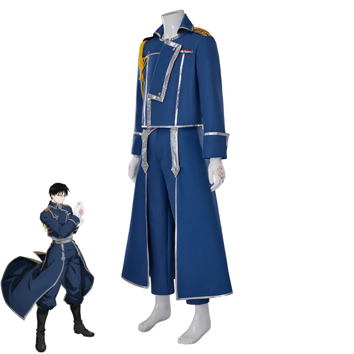 Blue Fight Military Uniform Co - Fullmetal Alchemist Coat ulasan dan harga