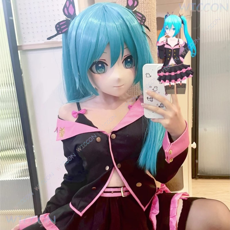 Kigurumi Female Face Mask Anim - Anime Cosplay Diy ulasan dan harga