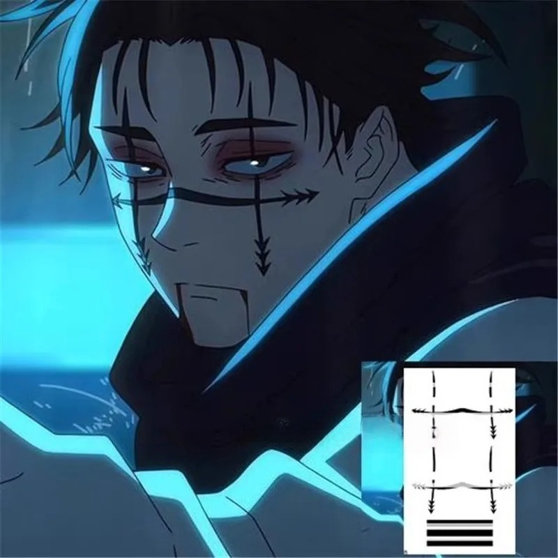 Choso Tattoo Sticker Anime Juj - Jujutsu Kaisen Uniform ulasan dan harga