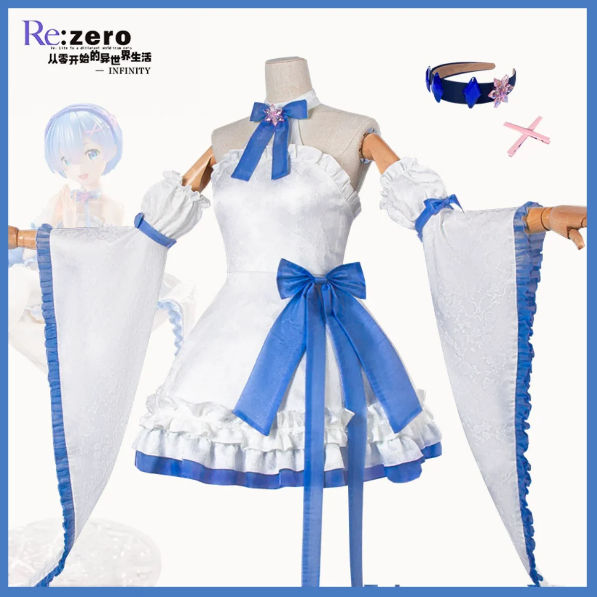 XqAnime Re:Life in A Different - Re Zero Rem Wig ulasan dan harga