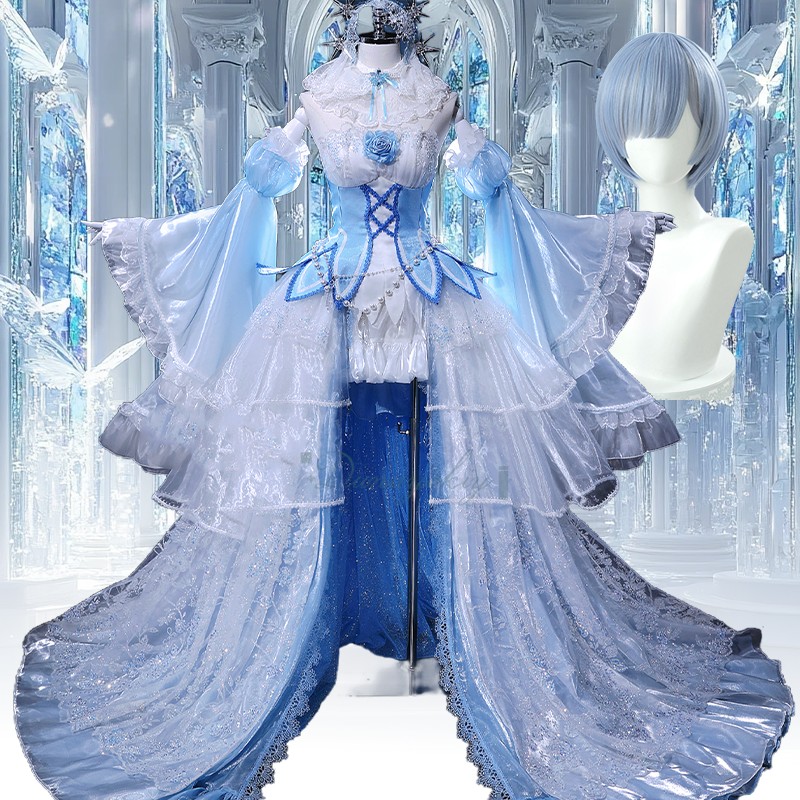 Halloween Costume Adults Anime - Re Zero Rem Wig ulasan dan harga
